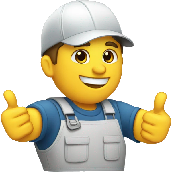 mechanic shows thumbs up emoji