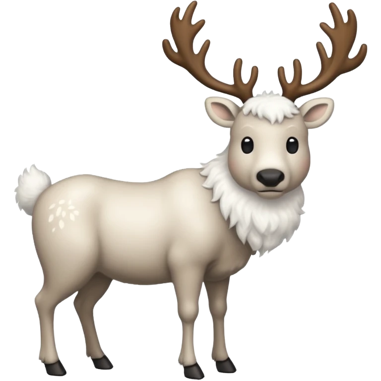 white reindeer emoji