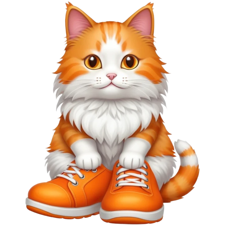 Cat wearing shoes emoji
