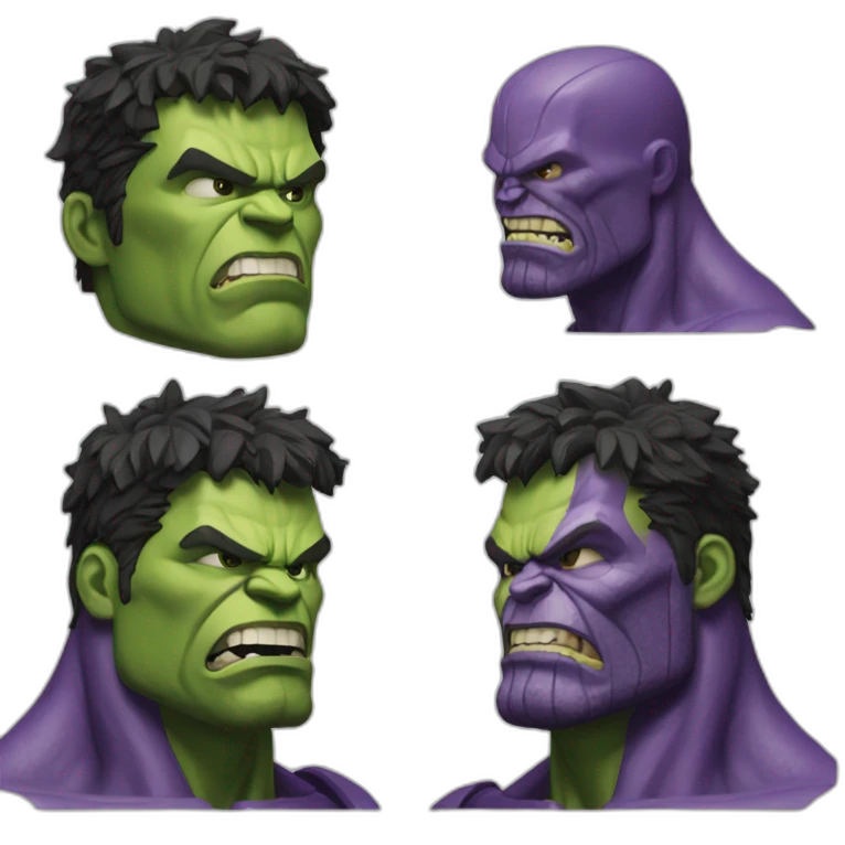 Hulk contre thanos emoji