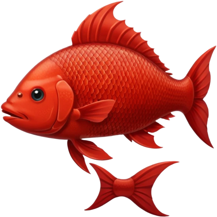 Pescado rojo emoji