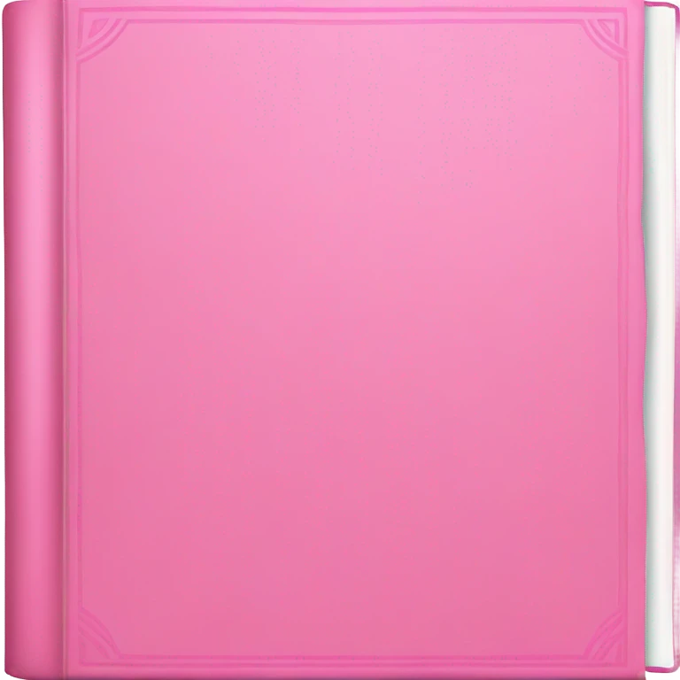 Pink book emoji