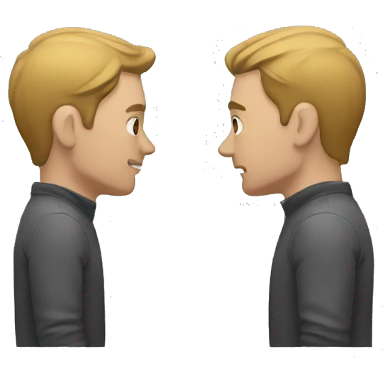  the guy is trying to take emoji