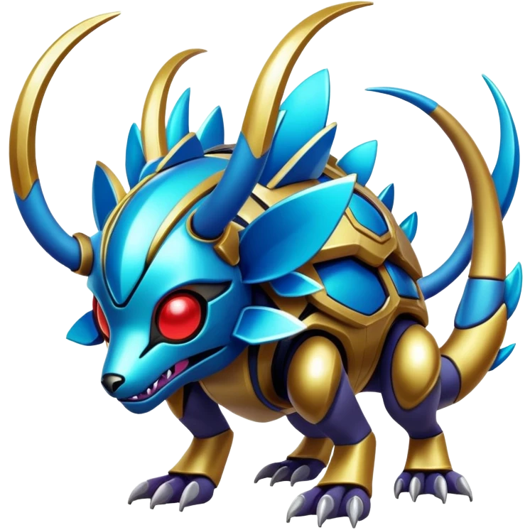 exotic cyber-Protogen-Fakémon-Pokémon-Vernid-creature emoji