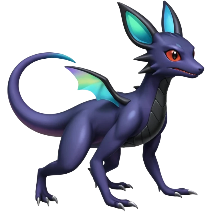 Shiny Salandit-Umbreon-Nargacuga-Noivern-Noibat-Hybrid (Full body) emoji