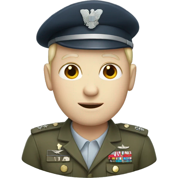 Veteran with pale skin emoji