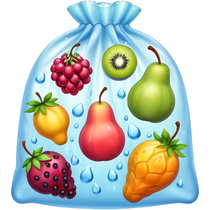 frozen market fruit bag emoji
