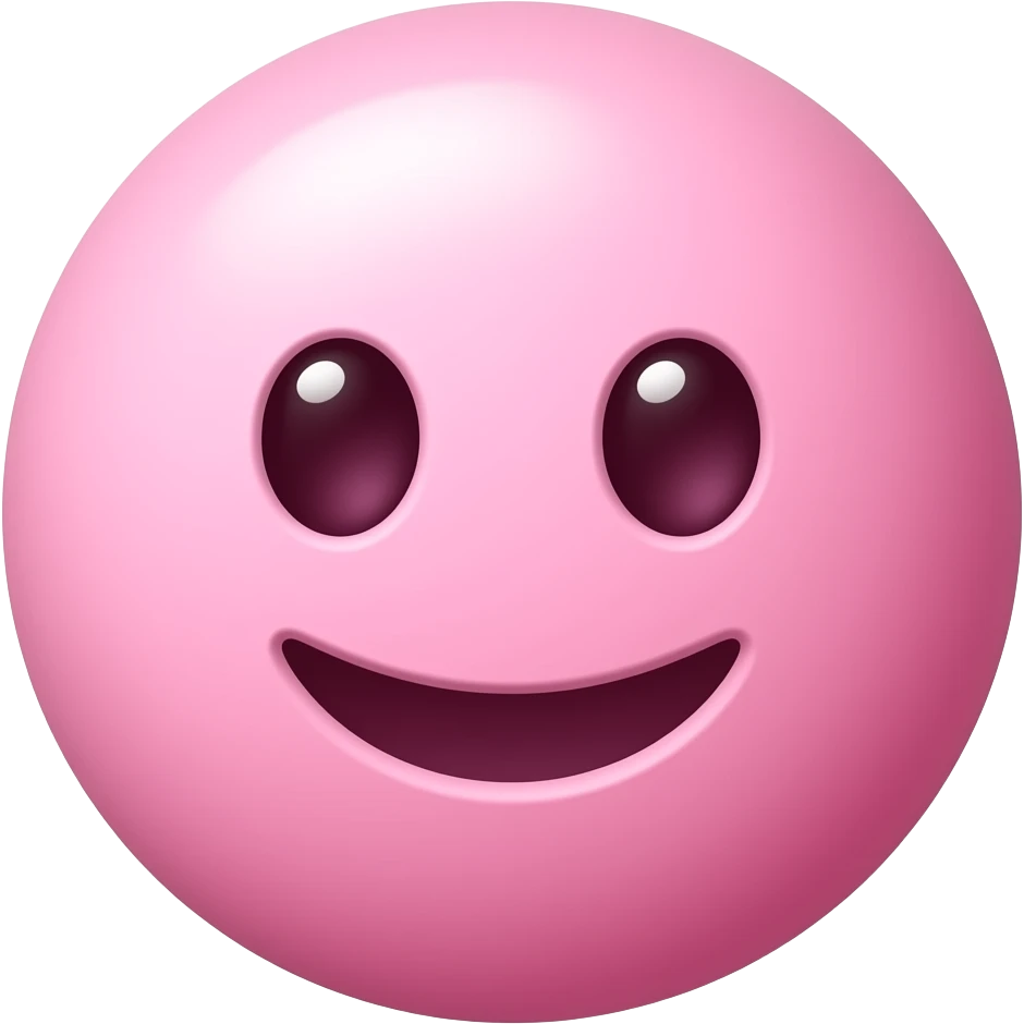 pink  Happy jelly beans emoji