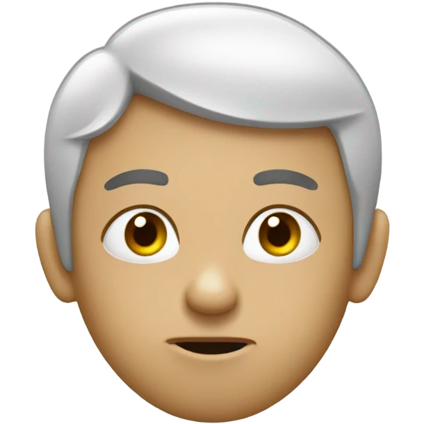 Person shh with eyebrows raised  emoji