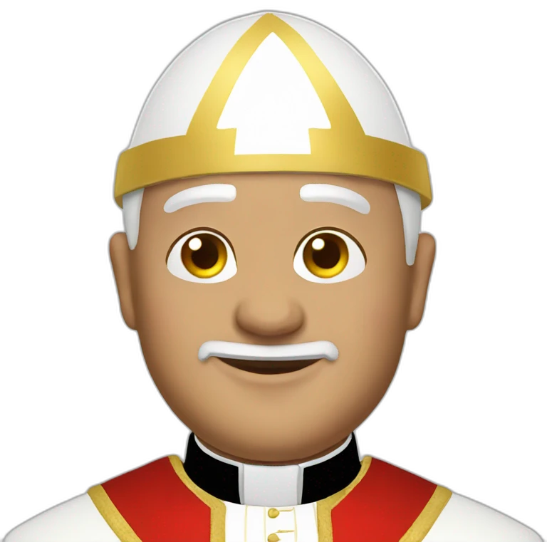 The pope emoji