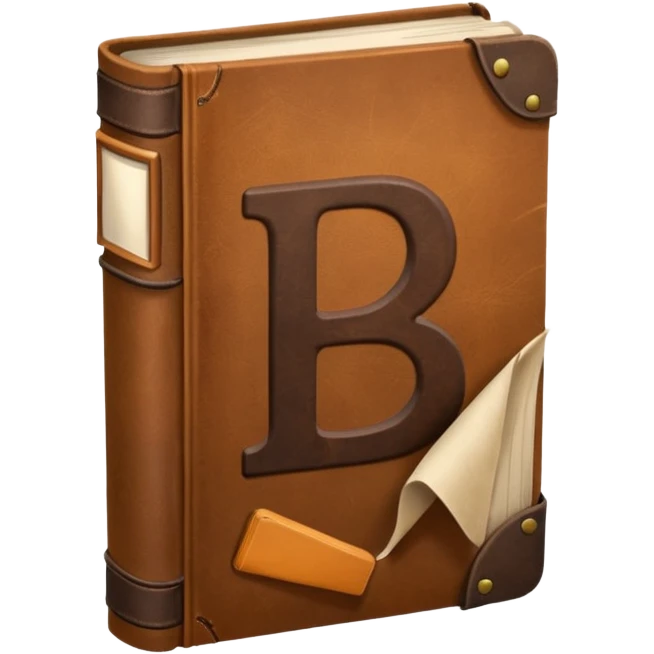 a book with label "B1" on its cover emoji