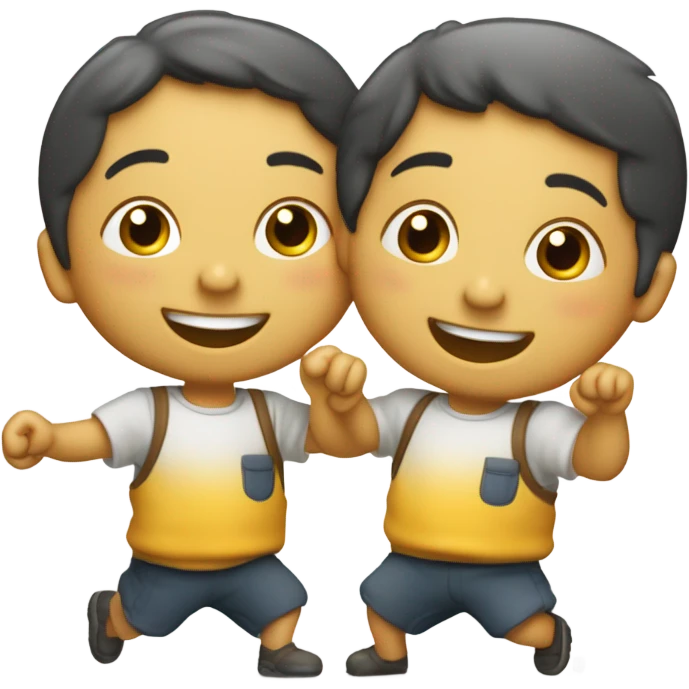 2 Enfants boulets de canon  emoji