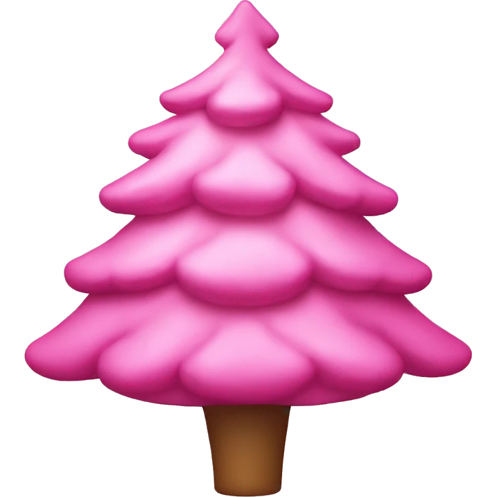 pink christmas tree emoji