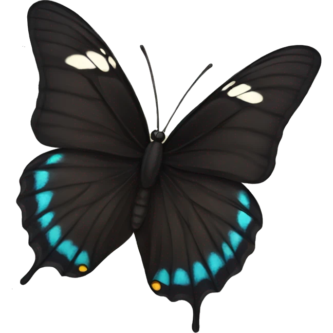 black butterfly emoji
