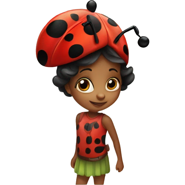A cutesy little lady bug  emoji