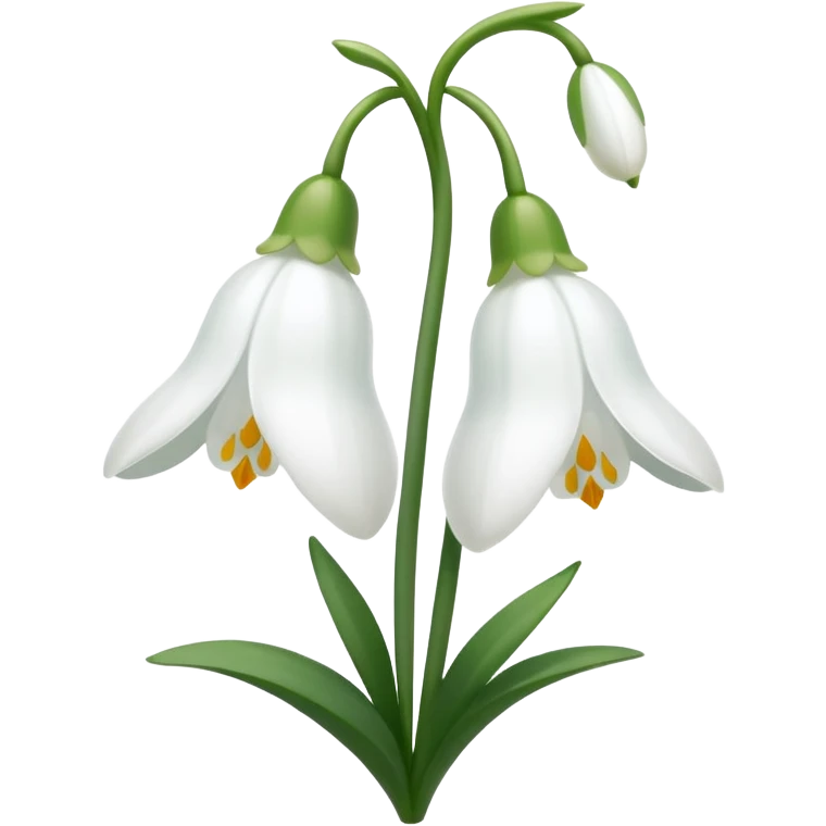 snowdrop flower emoji