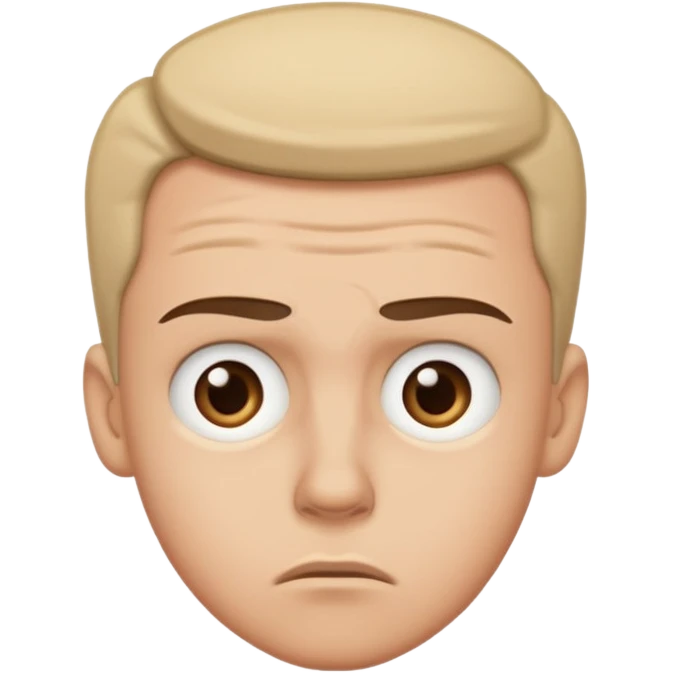 Confused face emoji