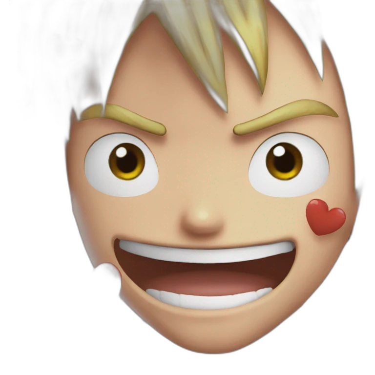 Luffy heart emoji