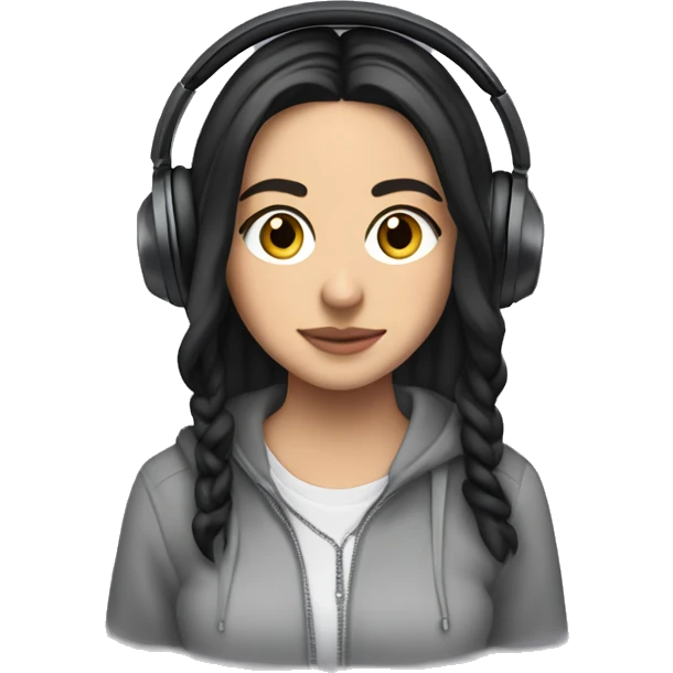 Charli damelio wearing headphones  emoji