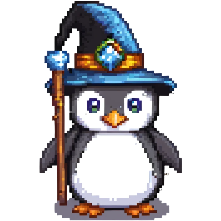 penguin wizard emoji