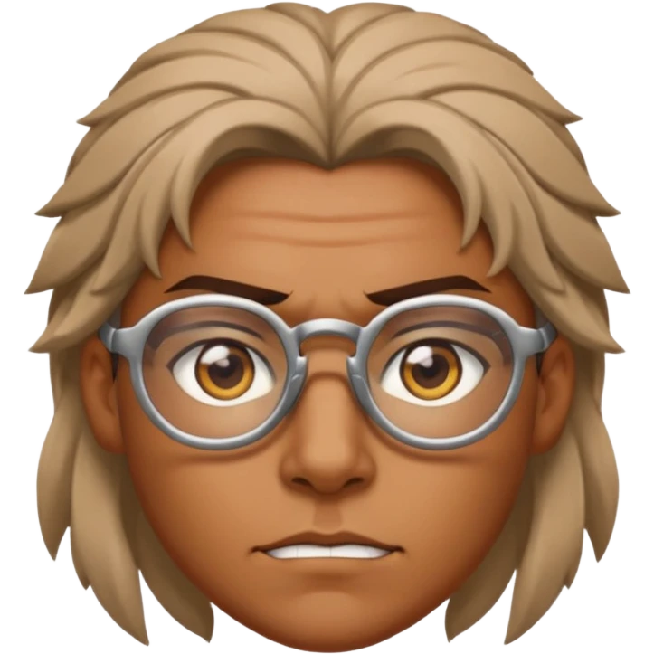 Glasses-Wearing wild Warrior emoji