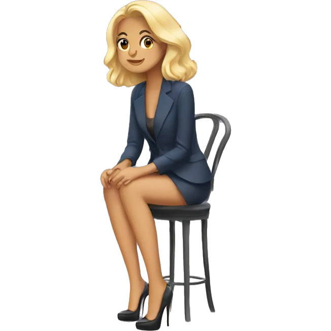 girl sit in high heels shoes emoji