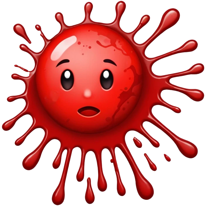 Blood splatter  emoji