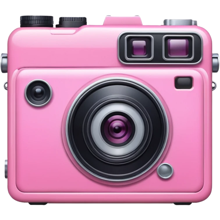 pink photocamera emoji