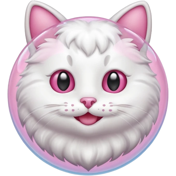bubble heart cat emoji
