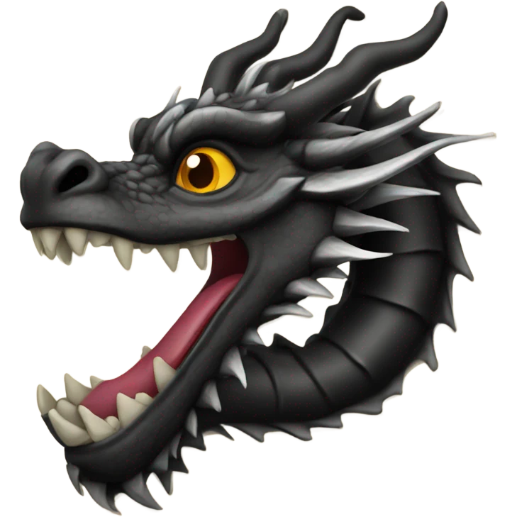 china dragon black emoji