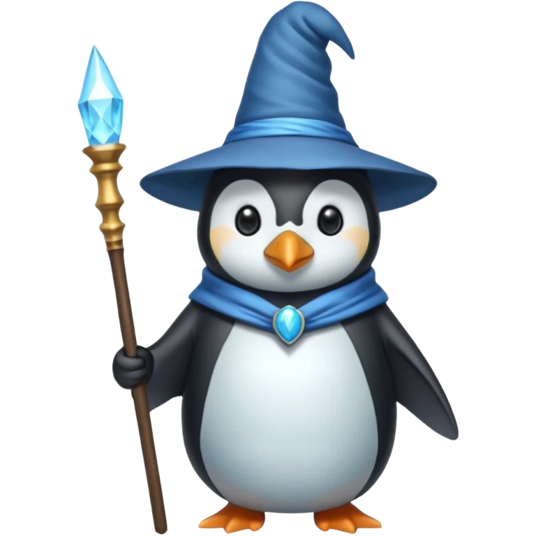 Penguin Wizard emoji