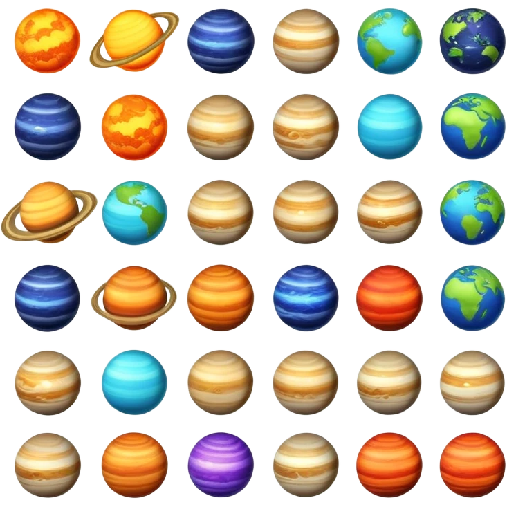 Planets emoji