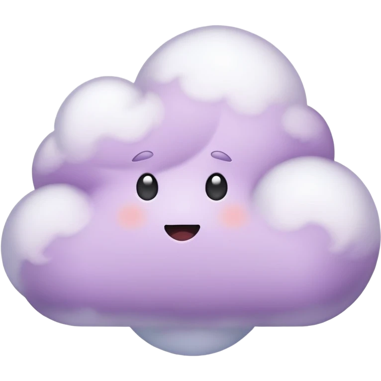Pale purple cloud emoji