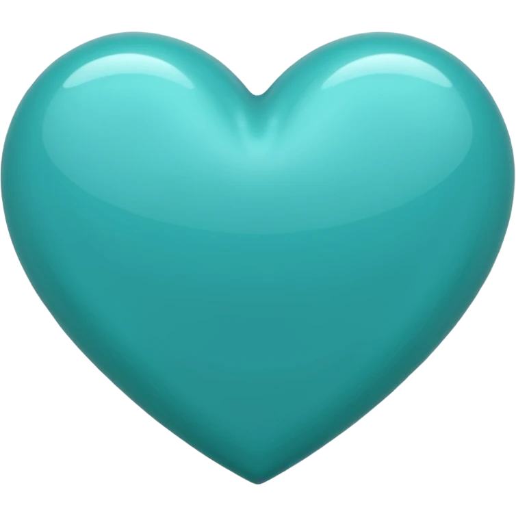 Teal heart emoji