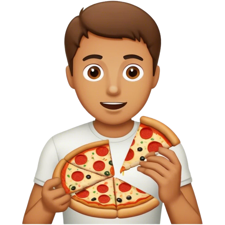 napoletano che mangia la pizz emoji