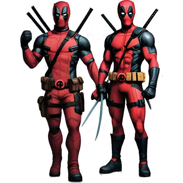 Deadpool and wolverine epic, UHD, high quality  emoji