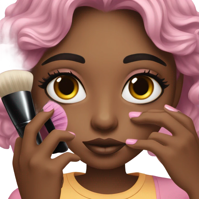 Girl doing Makeup emoji