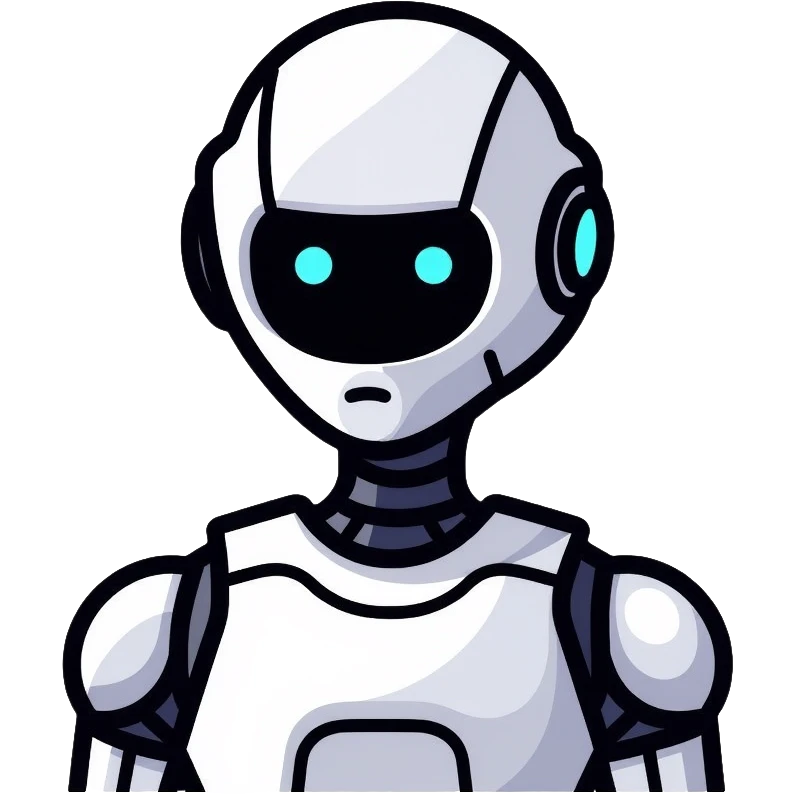 ASIMO robot, white humanoid robot by Honda with helmet-like head emoji