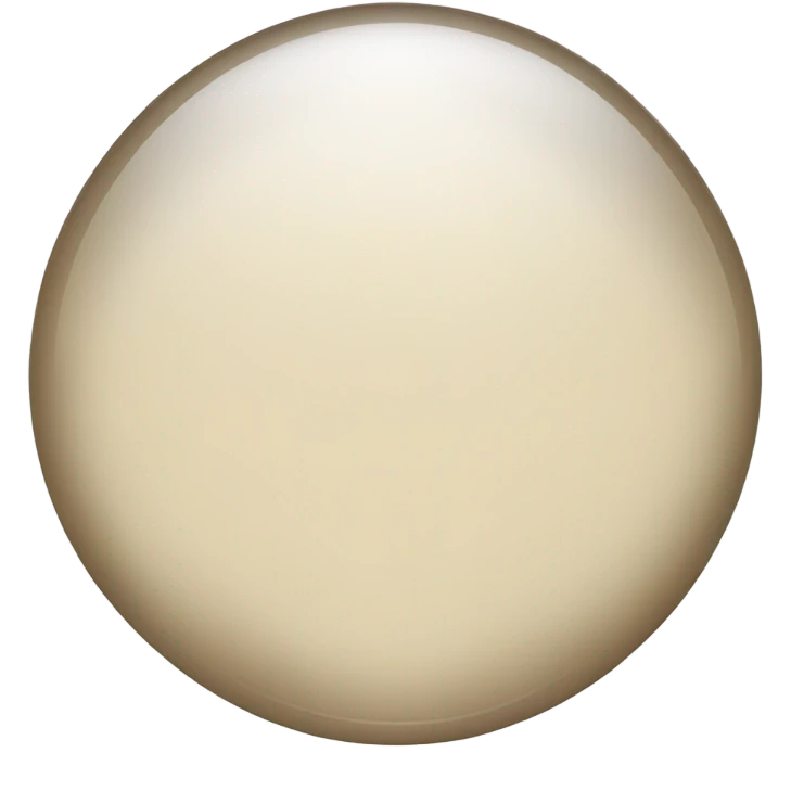 Beige crystal circle emoji