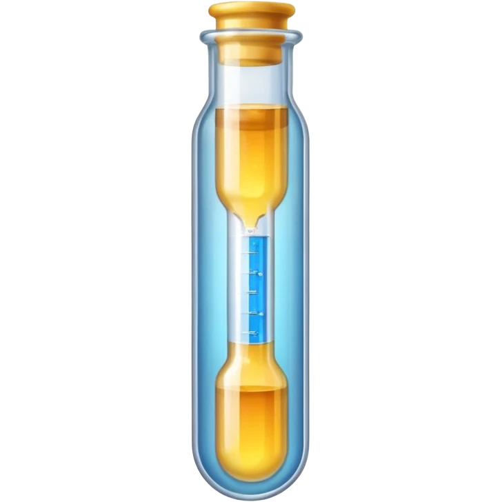 a test tube with a zipper emoji