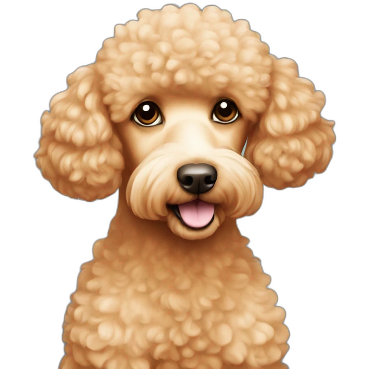Apricot poodle emoji
