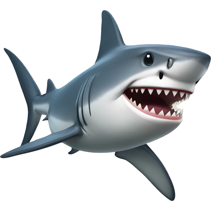 A shark with a deer head emoji
