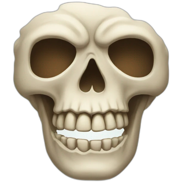 skull that show awkwardness emoji