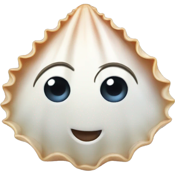 Pearl seashell emoji