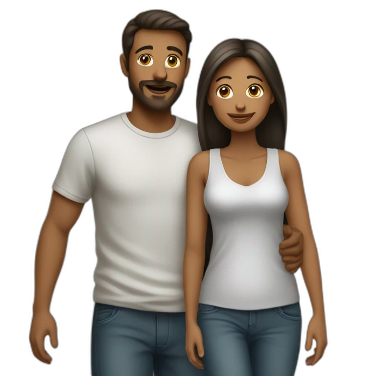 Femme voilée se mariant avec un homme emoji