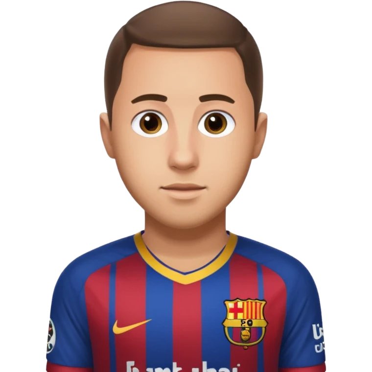 Crea a Eden Hazard con la camiseta del Barcelona emoji