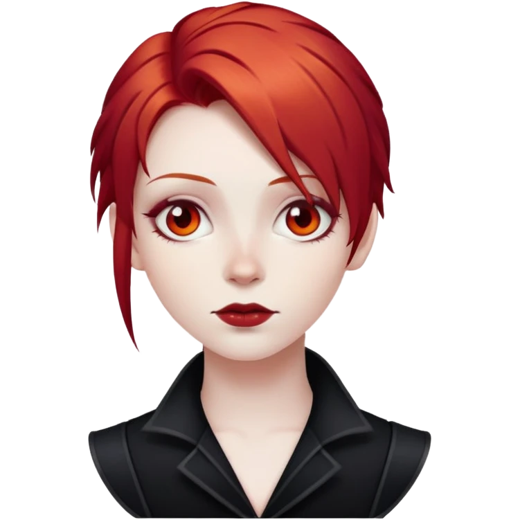 Gothic red hair emoji
