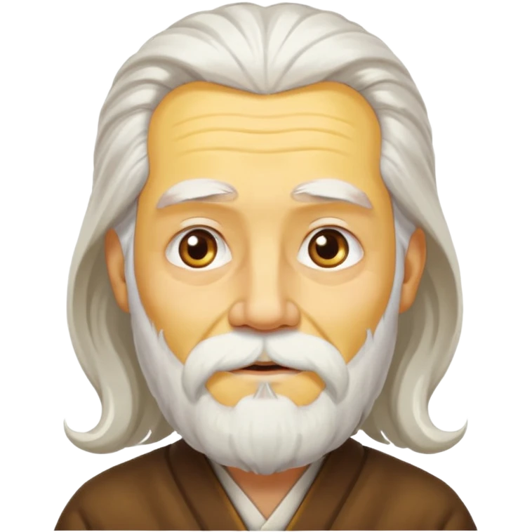 달인 할아버지를 그려줘
인자한 표정, 풍성하고 흰 머리와 수염, 노란 피부 emoji