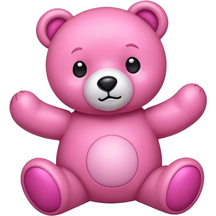 pink stuffed bear emoji