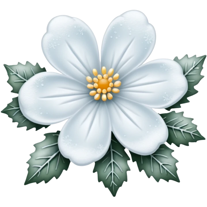 A delicate winter bloom dusted with frost.
















































 emoji